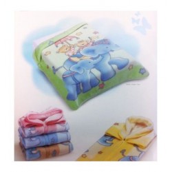 Baby sac-Nid d'ange vert Motifs ours et éléphant
