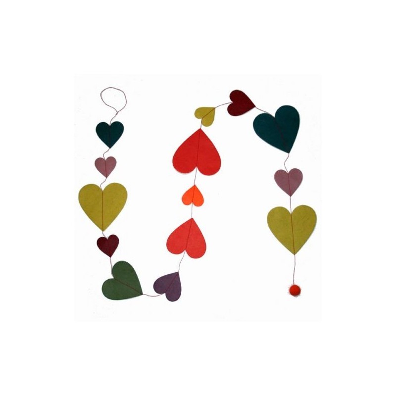 Guirlande 'Coeurs Velours' Guirlande 'Coeurs Velours'