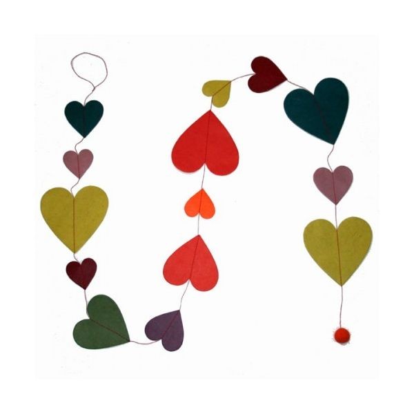 Guirlande 'Coeurs Velours'