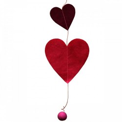 Guirlande 'Coeurs" Rose 