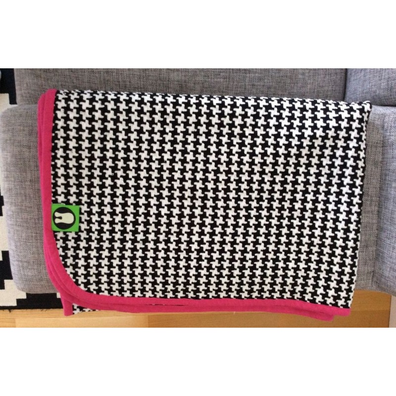Plaid multifonction rose 100 % coton Plaid multifonction rose 100 % coton
