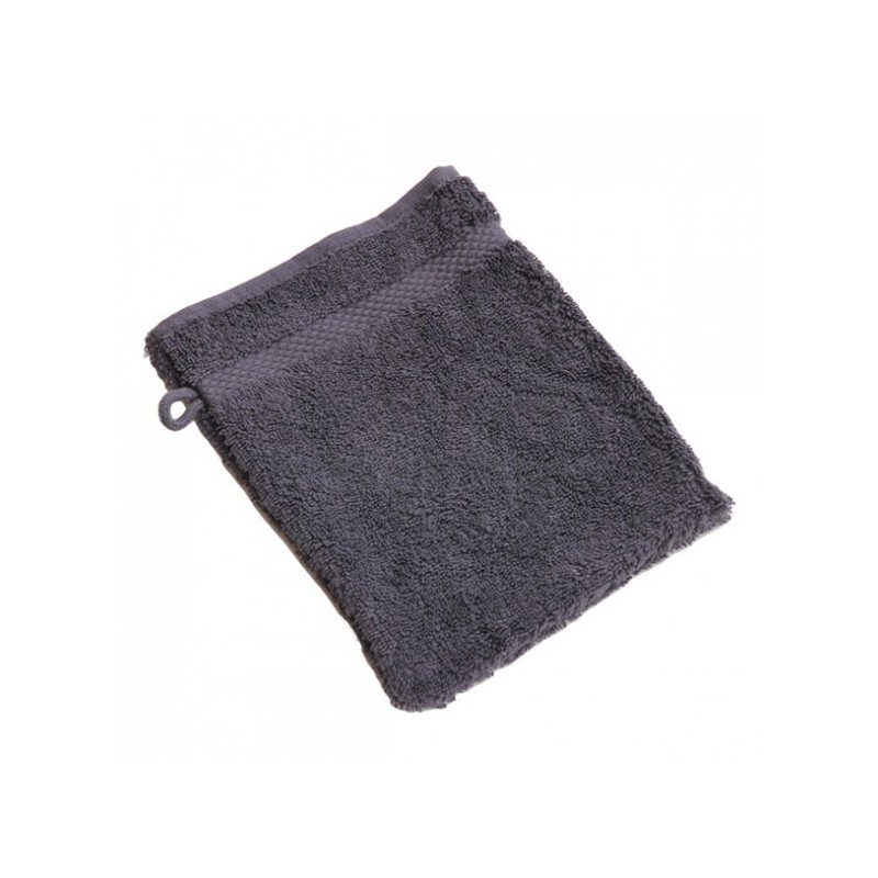 Gant de toilette en coton bio 'gris foncé' Gant de toilette en coton bio 'gris foncé'