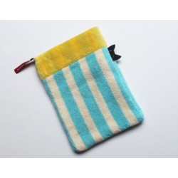 Gant de toilette en coton 'Cat Stripe'