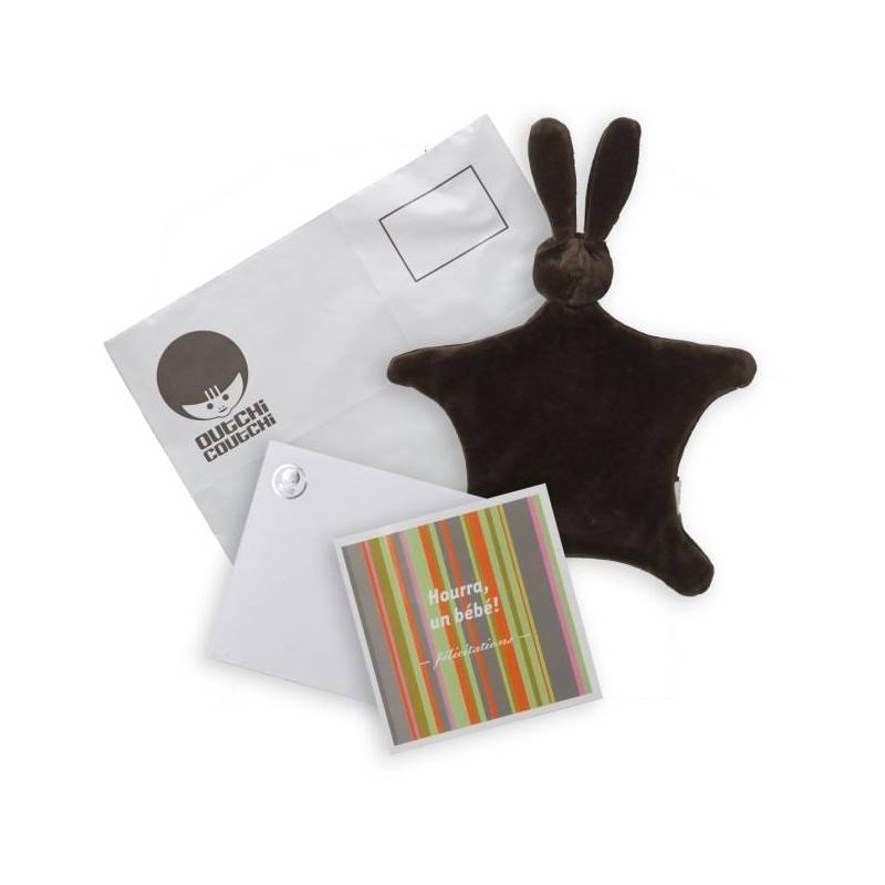 Kit de félicitations avec doudou marron