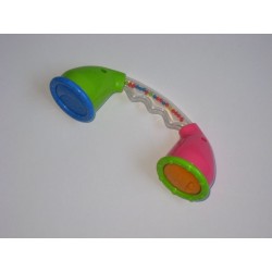 Hochet téléphone bébé 3 mois (rose, vert, bleu) 