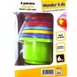 8 Gobelets gigognes  "Wonder Kids" 