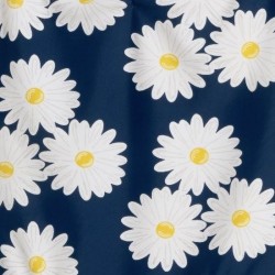 Plaid-couverture- Marguerites Printemps 