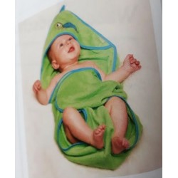 Cape de bain Verte 75 cm 