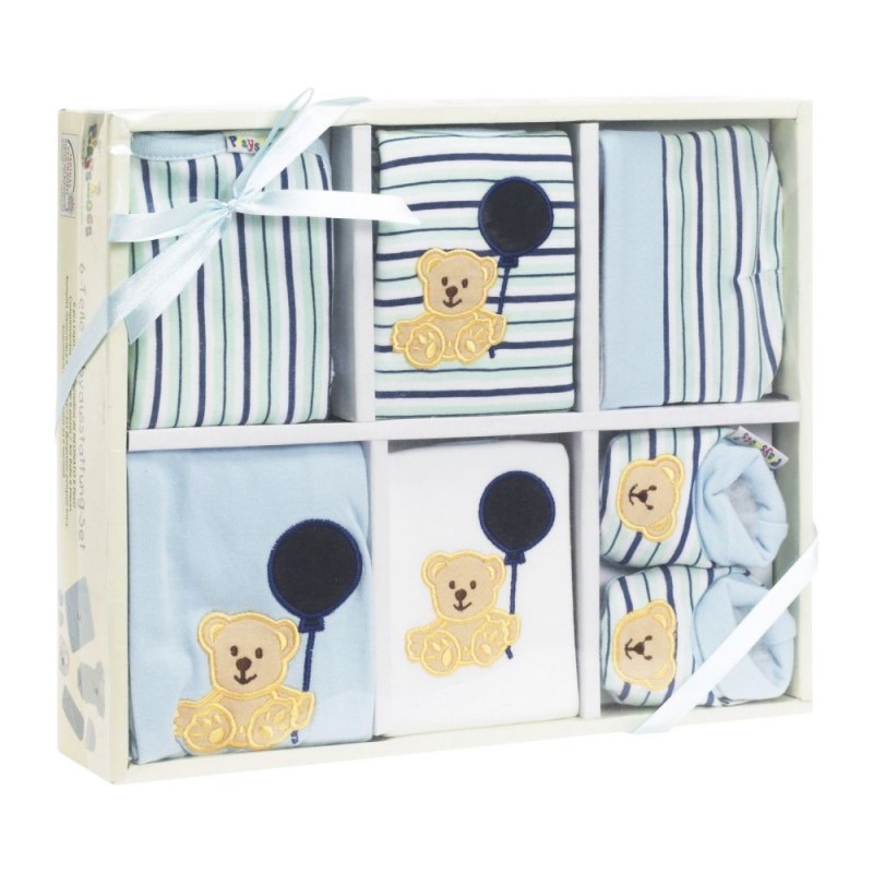 Coffret trousseau de naissance 6 pièces Coffret trousseau de naissance 6 pièces