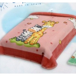Baby sac-Nid d'ange rose Girafe et Zèbre