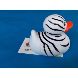 Canard de bain décor "zèbre"
