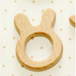 Hochet en bois naturel Lapinou