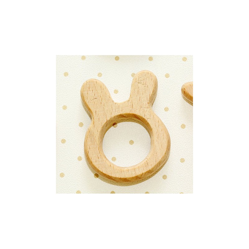 Hochet en bois naturel Lapinou Hochet en bois naturel Lapinou