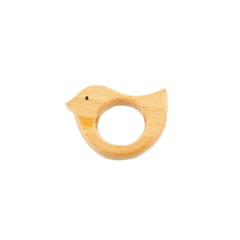 Hochet en bois naturel Oiseau Hochet en bois naturel Oiseau