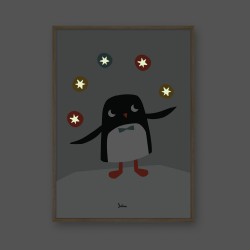 Affiche Phosphorescente 'Pingouin' 