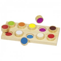 Jeu d'éveil tactile En bois
