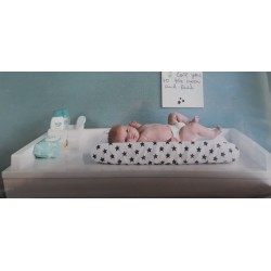 Housse de matelas à langer Modèle Etoiles