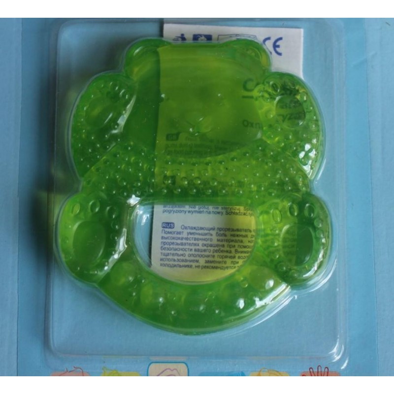Anneau de dentition souple 'nounours' vert Anneau de dentition souple 'nounours' vert