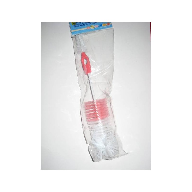Goupillon rose '2 en 1' pour biberons et tétines Goupillon rose '2 en 1' pour biberons et tétines