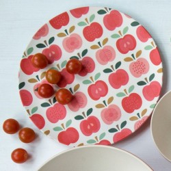 Assiette en mélanine "Vintage Apple"