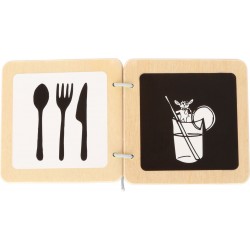 Livre en bois  'les contrastes' 