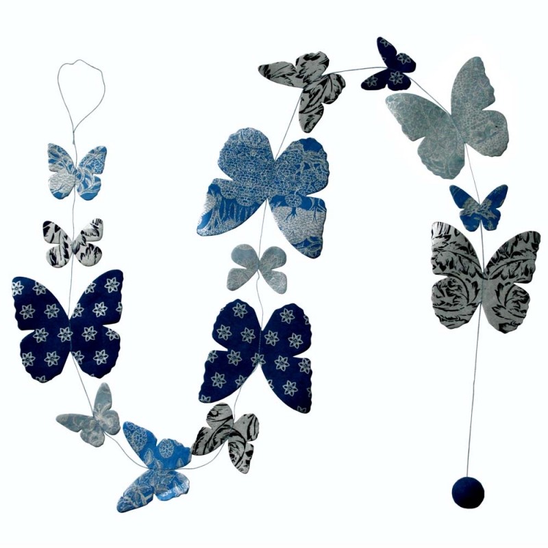 Guirlande 'Papillons précieux bleus' Guirlande 'Papillons précieux bleus'