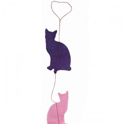 Guirlande Chats Multicolores 