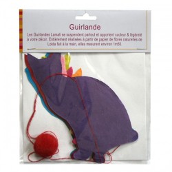 Guirlande Chats Multicolores 