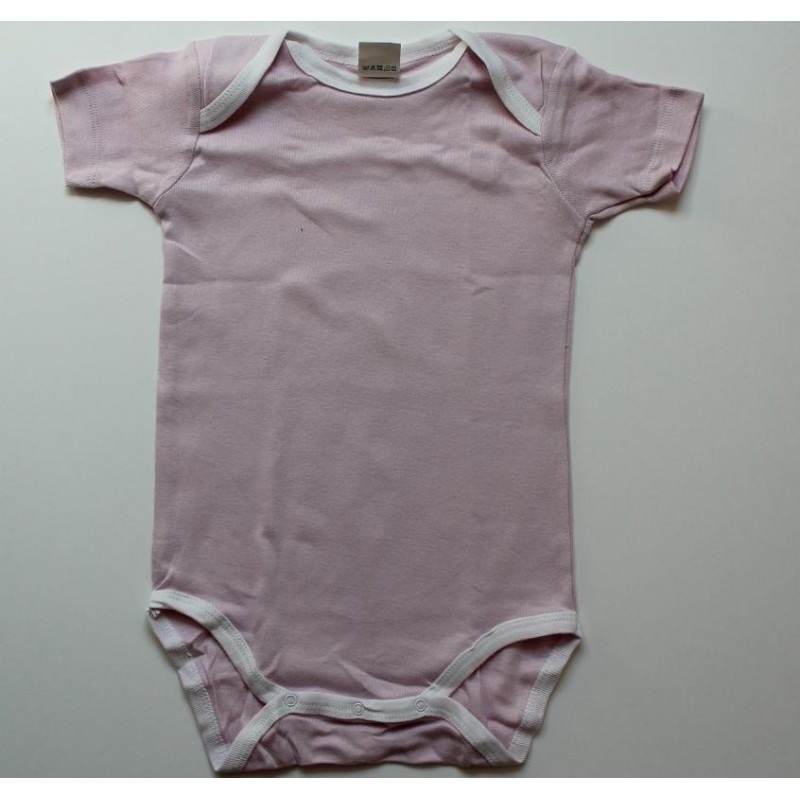 Body rose bordures blanches 24 mois Body rose bordures blanches 24 mois