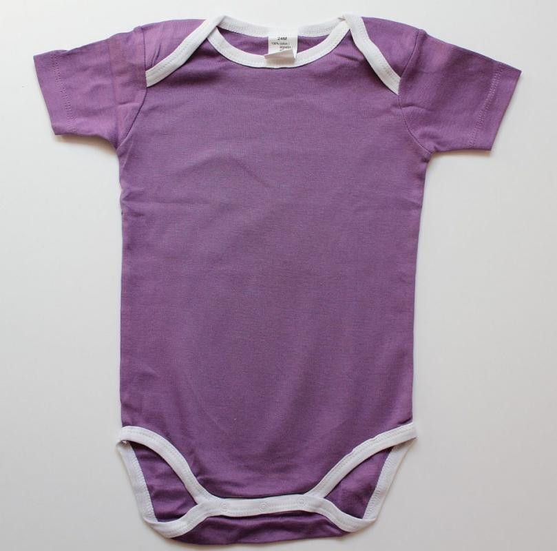 Body uni mauve 24 mois