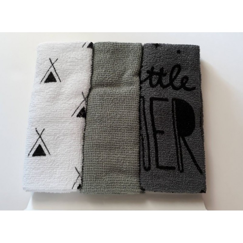 3 lingettes bébé en coton 3 lingettes bébé en coton
