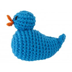 Hochet 'canard bleu' crochet