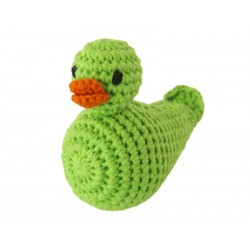 Hochet 'canard vert' crochet 