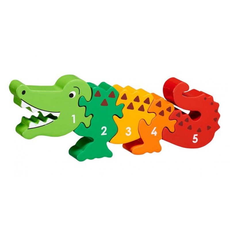 Puzzle en bois Crocodile Chiffres