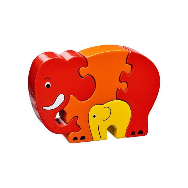 Puzzle animaux elephant en bois - N/A - Kiabi - 11.99€