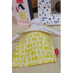 Kit dodo pour doudou et poupée-Jaune 