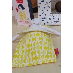 Kit dodo pour doudou et poupée-Jaune 