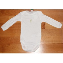 Body blanc motif girafe 12 mois 