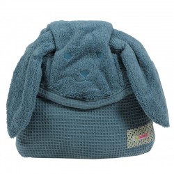 Serviette-Cape de bain évolutive "Chien" Bleu Jean 