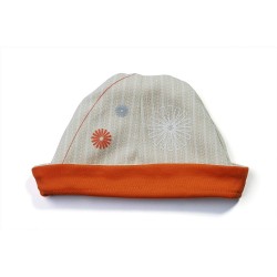 Bonnet réversible 'mandarin orange'  6-12 mois 