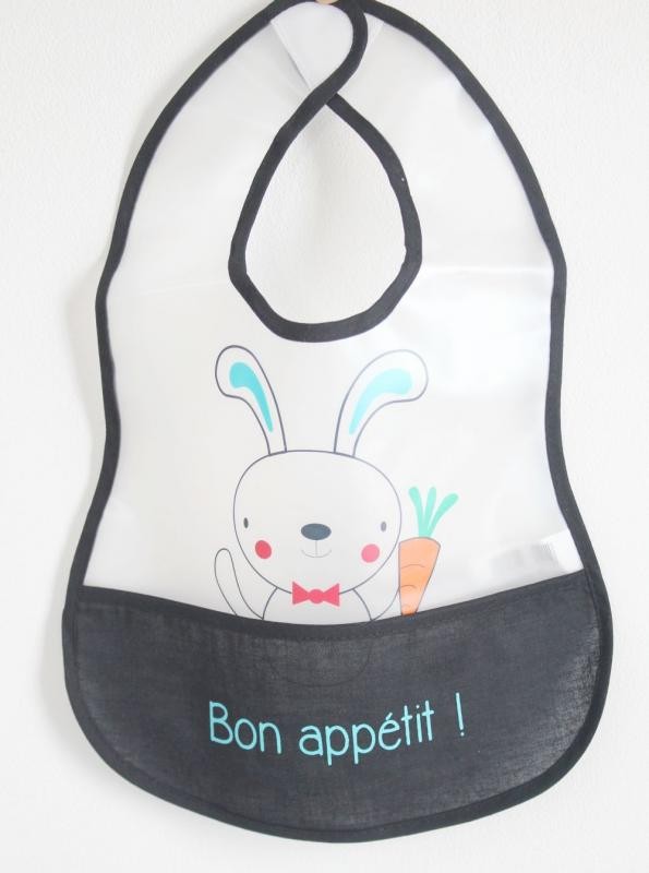 Bavoir 'Bon appétit !'  Lapin