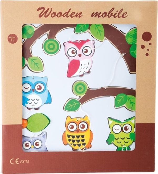 Mobile 5 chouettes dans...