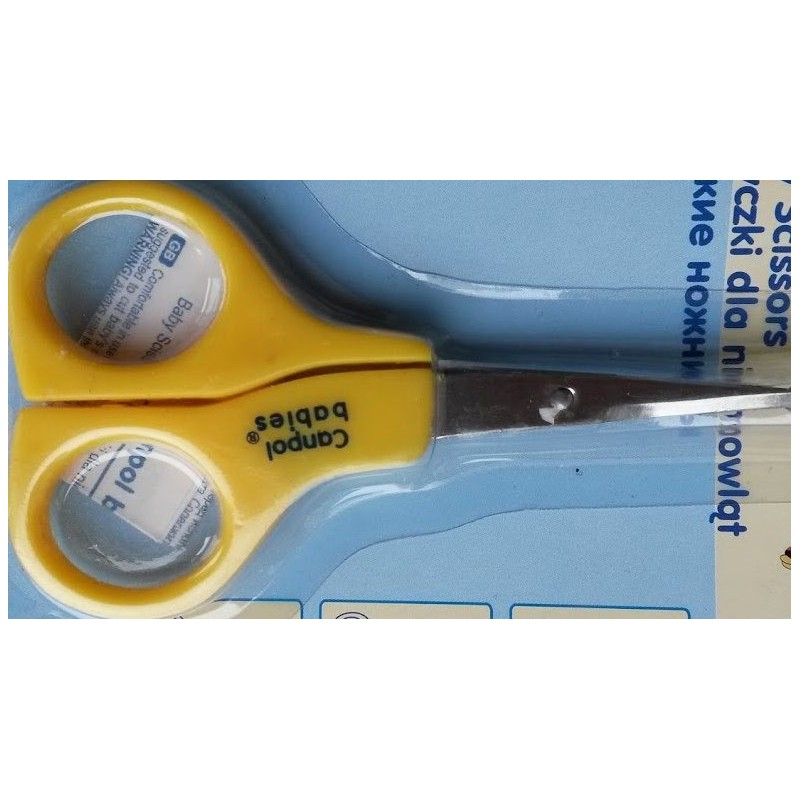 Ciseaux à ongles pour bébé- jaune Ciseaux à ongles pour bébé- jaune