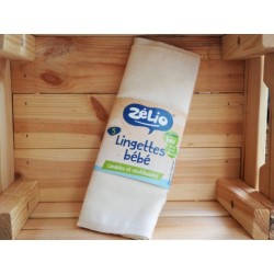 5 lingettes bébé en coton bio 