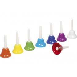 8 cloches musicales colorées-Instruments de musique 