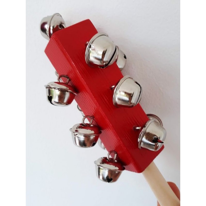 Support rouge à grelots