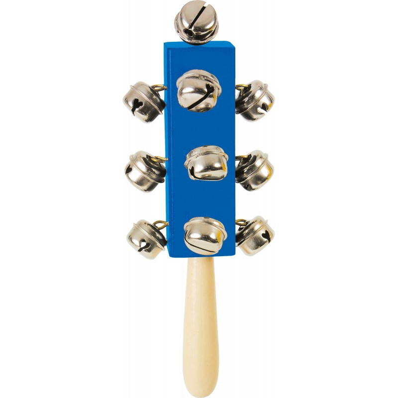 Support bleu à grelots