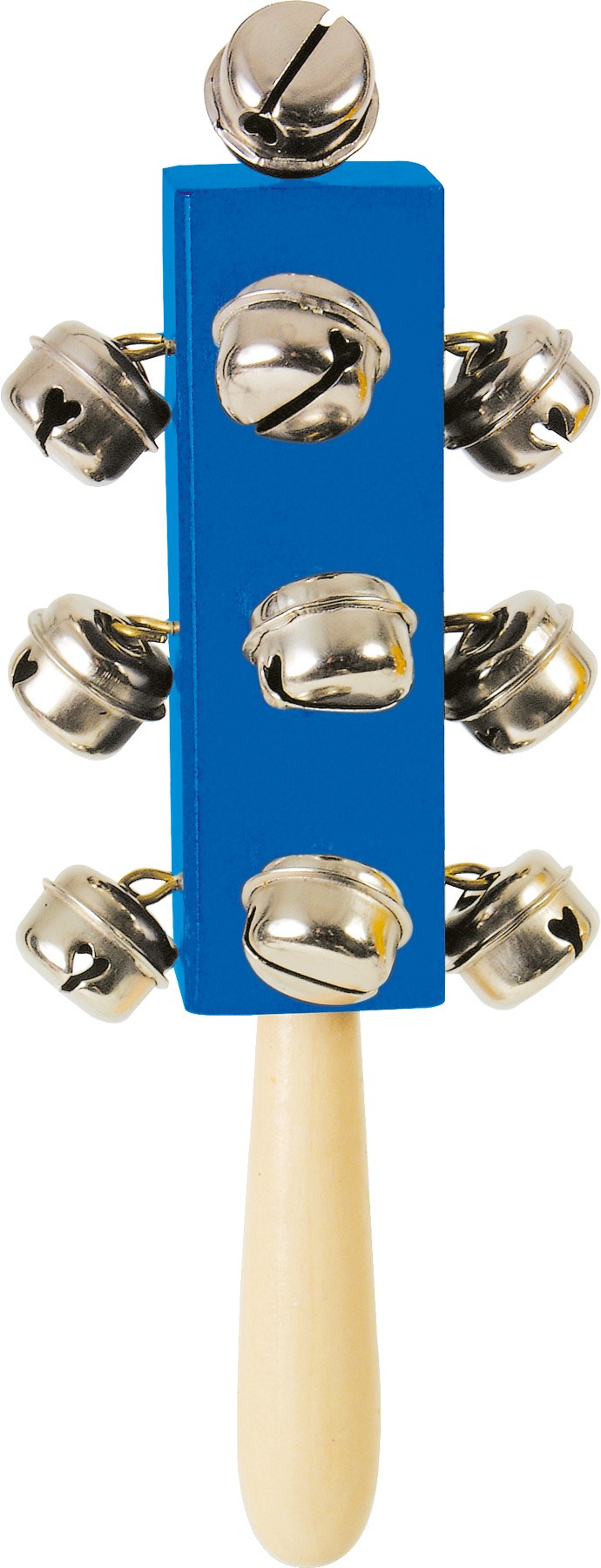 Support bleu à grelots