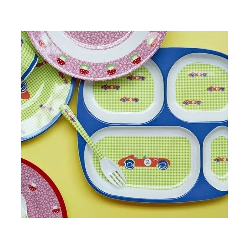 Assiette Voiture - Compartiments - Assiette Enfant - Assiette Bébé