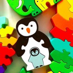 Puzzle en bois Pingouins 